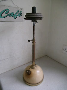 VINTAGE BRASS COLUMN TL / PL TILLEY TABLE LAMP 21 INCHES TALL