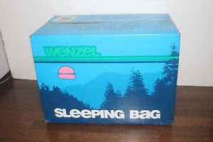 Rare! NIB SEALED VTG 60s H. WENZEL Flannel Sleeping Bag