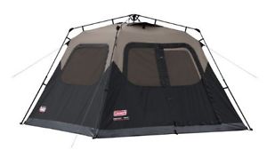 Coleman 6 Person Instant Cabin Tent Family Camping 1 Minute Easy Setup Leak-Free