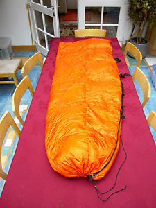 ENLIGHTENED EQUIPMENT X20 DUAL PURPOSE SLEEPING QUILT BAG DOWN ORANGE VGC LE8