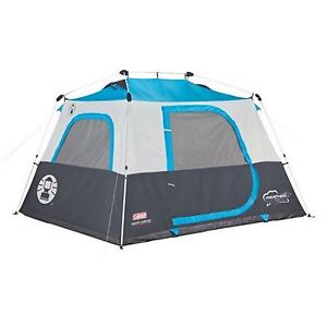 Coleman 6 Person Double Hub Instant Cabin Tent With Light And Fan Outdoor Camp