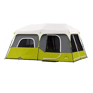 CORE Equipment 9 Person Instant Pop Up 14' x 9' Cabin Tent - Green/Grey