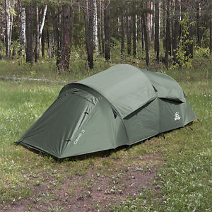 Tunnel Type Tent for 3 Person "Capri 3". Big Сomfortable Interior. Two Entrances