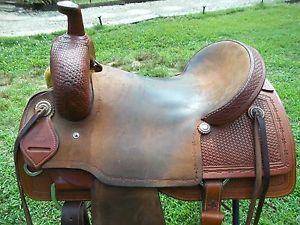 Ranch Cutting Saddle/  Corriente Saddle Co. 16 Inch Hard Seat