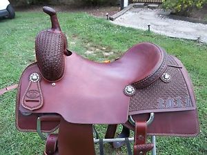 Cutting Saddle/ Sombrero Saddlery 16 1/2 Inch Hard Seat