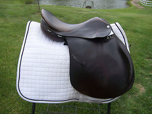 Stalker Eventer 17" English Jumping Saddle Leather Made in England