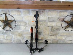 MISSION MATHEWS CROSSBOW MXB 360 USED W/ CROSS 3X32 SCOPE, HAND CRANK EXCELLENT