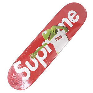 SUPREME  Kermit the frog 08SS Kermit full logo skate deck RED FREE