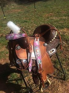 14.5" Silver Royal Barrel Saddle