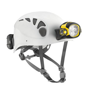 PetzlTrios Caving Helmet with Ultra Vario Headlamp-White/Grey-Size 2