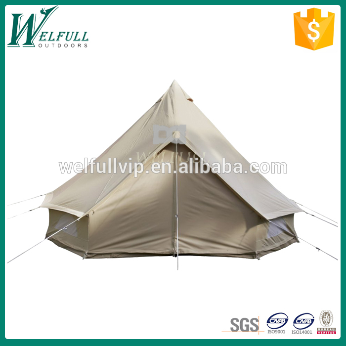 Luxury waterproof cotton canvas UK bell tent 4M