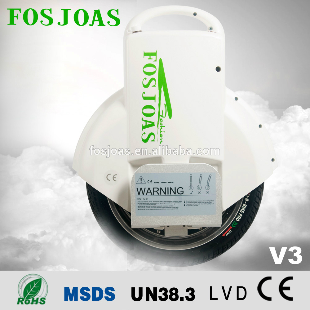 2015 Most fashion 2 wheel self balancing electric unicycle scooter Fosjoas V3 Airwheel Q3