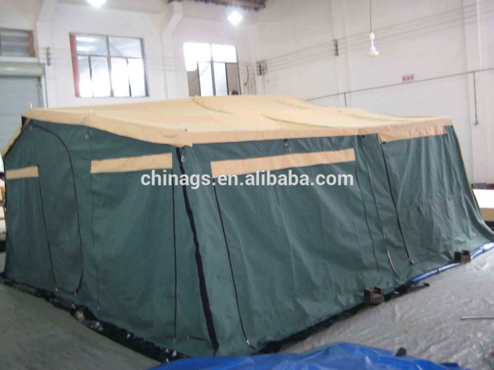 Believable Camping Trailer With Tent