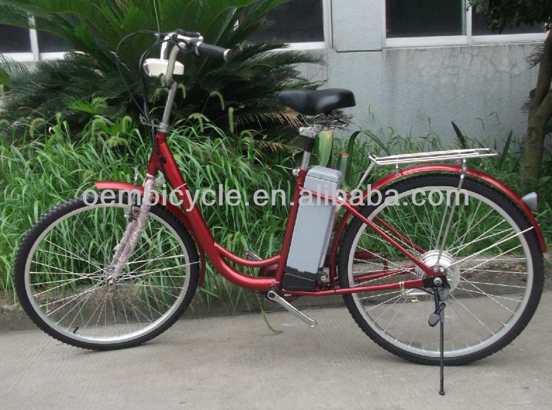 24 inch 250w women's cheap e bike with led light