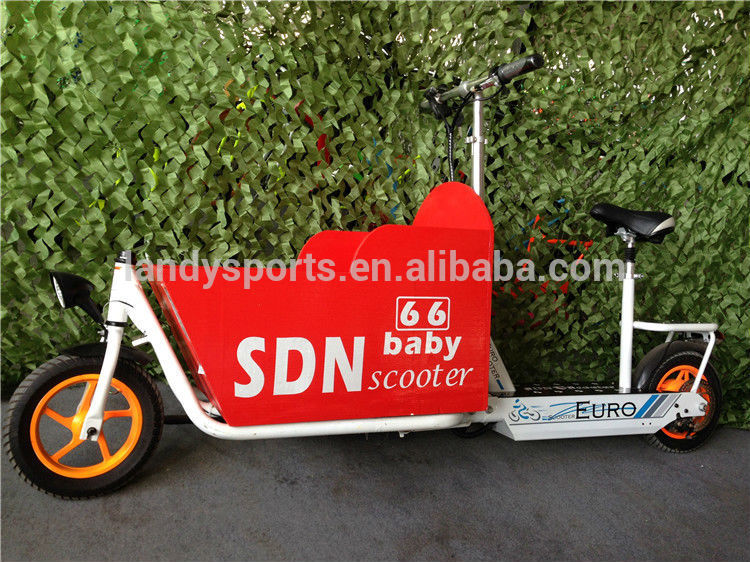 SDN 2 wheel mother and baby electric cargobike fashing folding family two wheel cargo scooter for adults