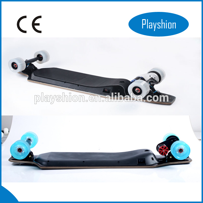 CE Approved self balancing electric scooter hoverboard / 4 Wheels Electric Standing Skateboard with Smart wheel