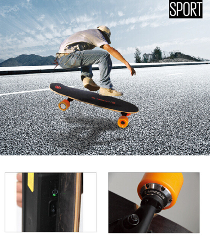 2016 New Design 2000w Adult Remote Control Cheap Electric Skateboard