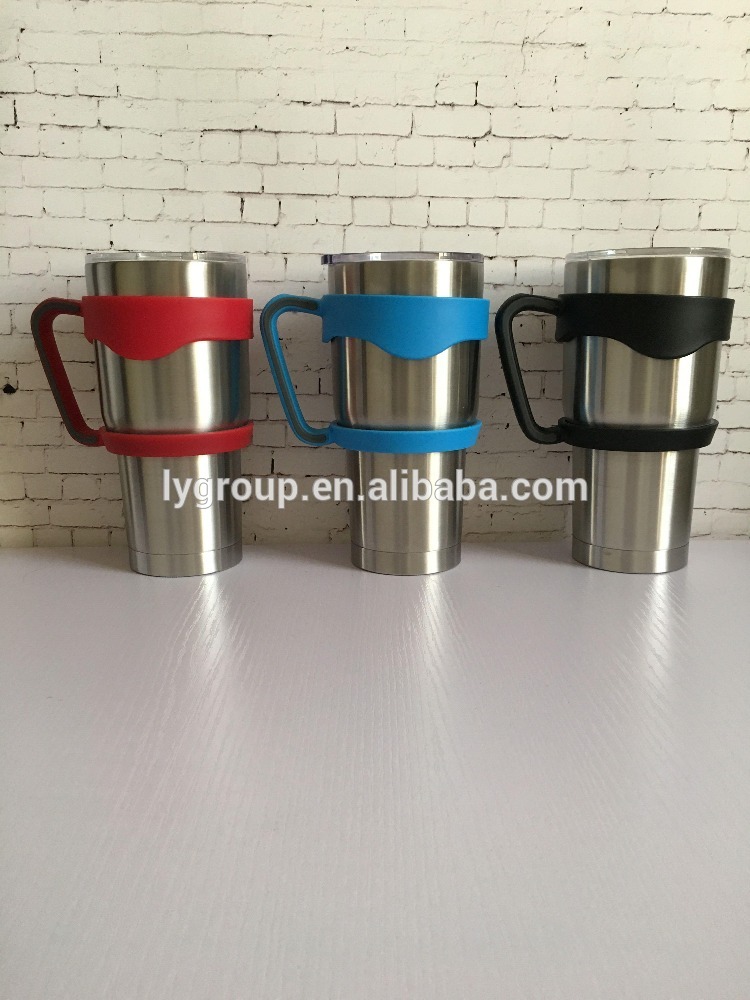 USA Hot Selling best price 30oz tumbler handle fit double wall vaccum travel mug/custom color 30oz handle in mugs