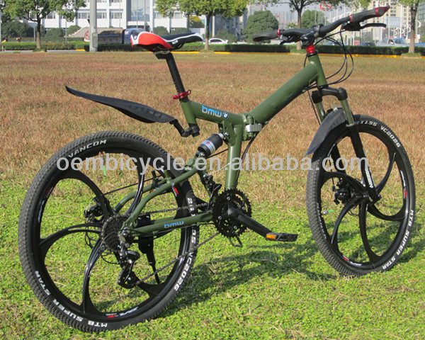 high quality foldable mountain bike integrated wheel