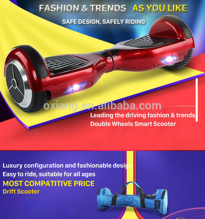 Free shipping and tax !!! Smart self balance electric board scooter OX-BW5 two wheel with import battery good for teenagers