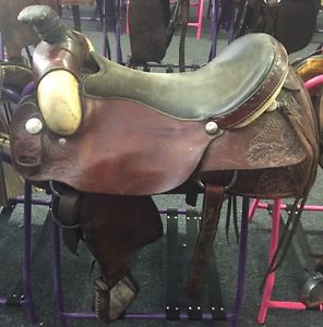 18" Valley Head Saddlery Circle M Roping Saddle