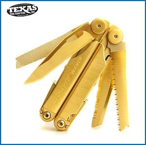Leatherman Wave Multi-Tool 24K Gold plus Premium Leather Sheath