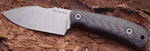 CWANIAK WARSZAWSKI EDC Handmade Messer 3,5 mm Bohler M390 Carbon Fiber & scheide