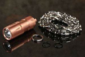 JETBeam MINI-1 Copper USB Rechargeable Keychain Flashlight XP-G2 LED 130 Lumens