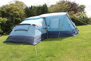 Kyham Harewood : 6 Man Family Quick Erect Tent + Classic Annexe : Blue