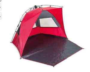 Haven Portable Sun and Wind, Beach, Camp Shelter in Red and Grey