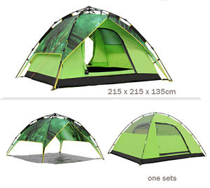 U108 Safety Travel Camping Portable Automatic Tent Than Double Bunk Outdoor Tent