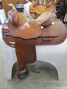 Tex Tan AQHA Reining Reiner Saddle 15" Lightly Used Balanced Ride