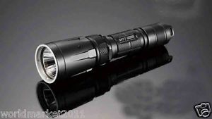 Aluminum Alloy Black Bright Light Long Shots Waterproof Flashlight Torch Lamp