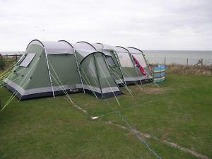 outwell montana 6 Man 2 Bedroom Tent With Front Awning (carpet Sold Separately)