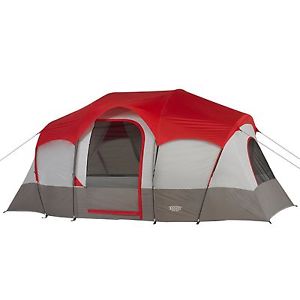 Wenzel Blue Ridge 7 Person Tent Outdoor Sports Sleeping Unit Orange Tall Dome