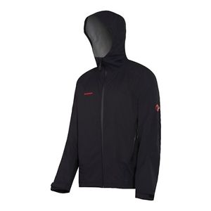 Mammut Mellow Jacket Men black | schwarze Wetterschutzjacke für Herren