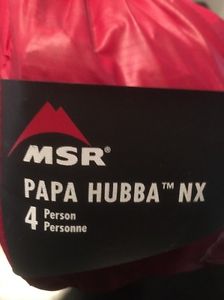 MSR Pappa Hubba NX Ultralight Tent