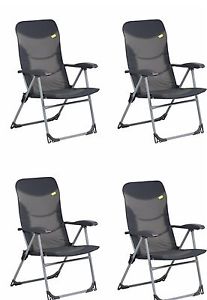 Kampa The Skipper Arm Chair  Charcoal x 4