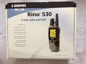 GARMIN RINO 530 2 WAY TALK RADIO + GPS  + EXTRA AA BATTERY HOLDER
