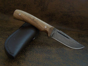 BULAT CUSTOM  Jagdmesser Zlatoust Messer High Carbon Damastmesser mit 448 lagen