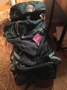 Aura 50 Ag Rainforest Green 0sprey Backpack Hiking Camping New