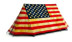 FieldCandy 2-Person Tent OLD GLORY Design Camping Backpacking Outdoor Shelter