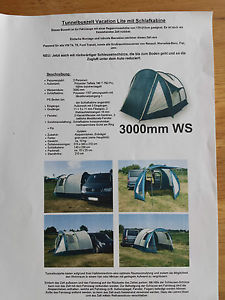 Busvorzelt Tunnelbuszelt mit Schlafkabine VW T4 T5 Ford Transit usw.  NEU