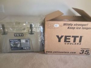 Brand New! Yeti Cooler Tundra 35 Tan