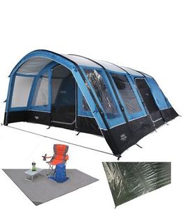 Vango Airbeam Edoras 600XL Tent Package - Sky Blue - 2016 - One Size
