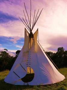 6m Indian Tipi Handmade High Quality Canvas Tipee Tent Camping Festival Glamping
