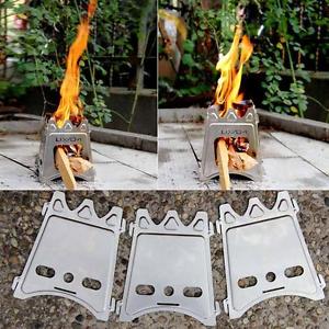 Firma kompakte Faltung Holzofen für Outdoor-Camping Kochen Picknick Z6H9