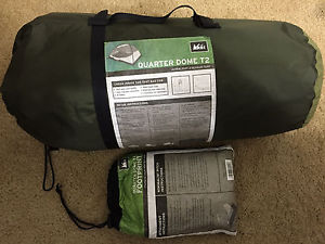 REI Quarter Dome T2 Ultralight Backpacking Tent + Footprint
