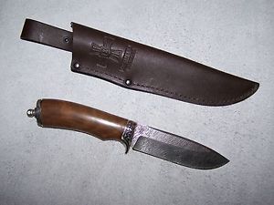 BULAT CUSTOM Jagdmesser Zlatoust Messer High Carbon Damastmesser mit 400 lagen