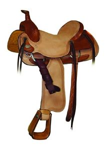 SADDLE BARN RANCH ROPER COMBO SEAT SADDLE WESTERN 37 42 (ONLINE ONLY)